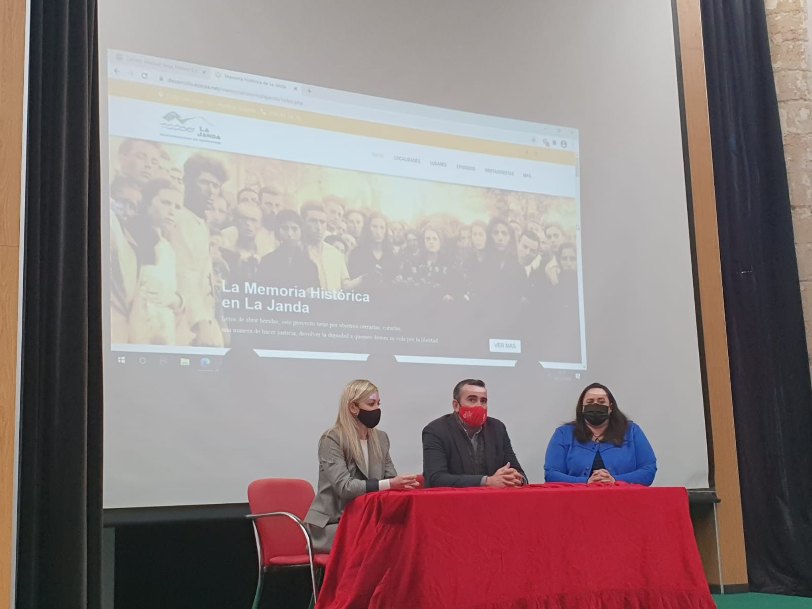 Presentacion de la web de memoria historica de La Janda