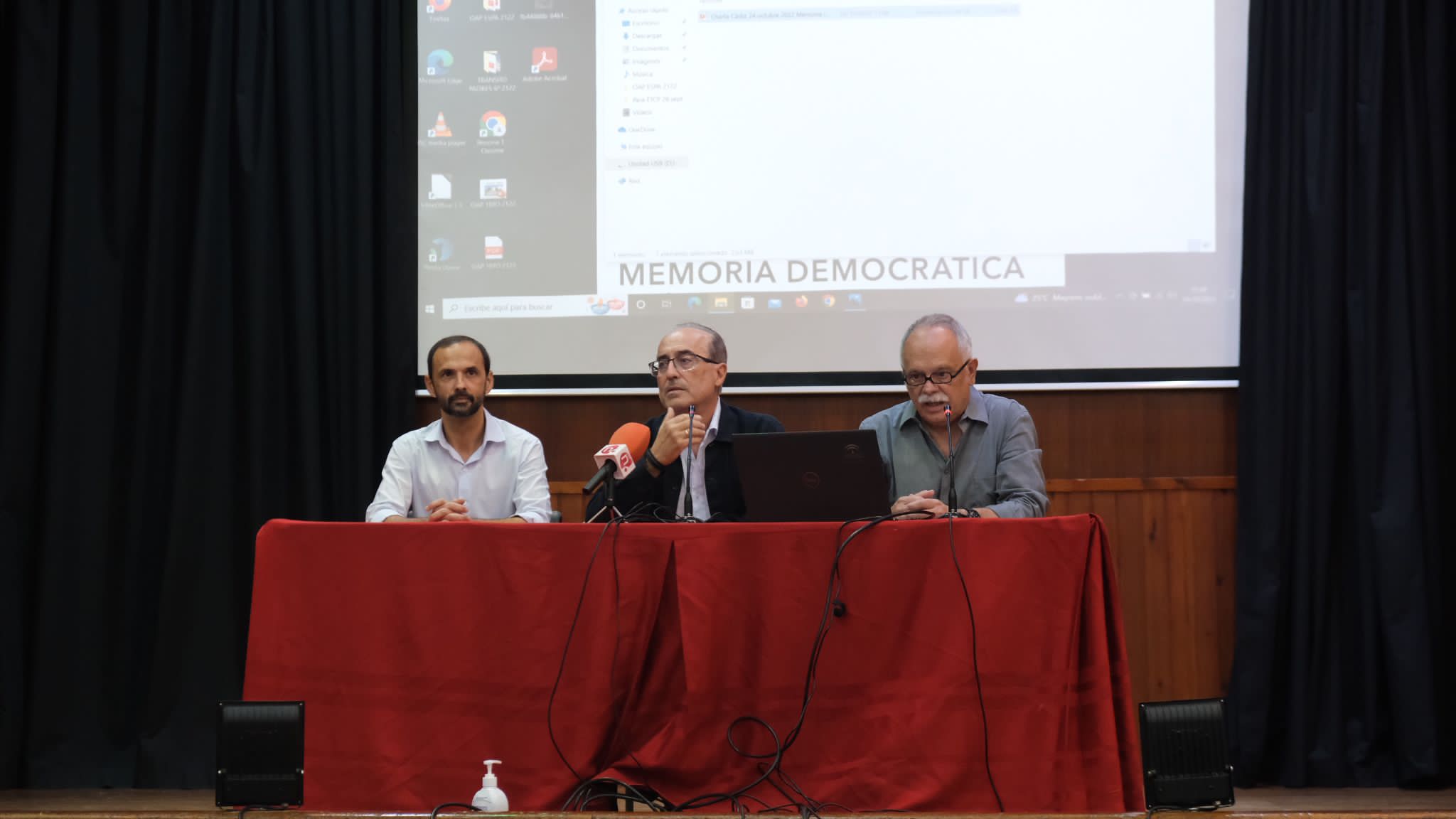 de izquierda a derecha Victor Mora_Antonio Lechuga y Eugenio Perez