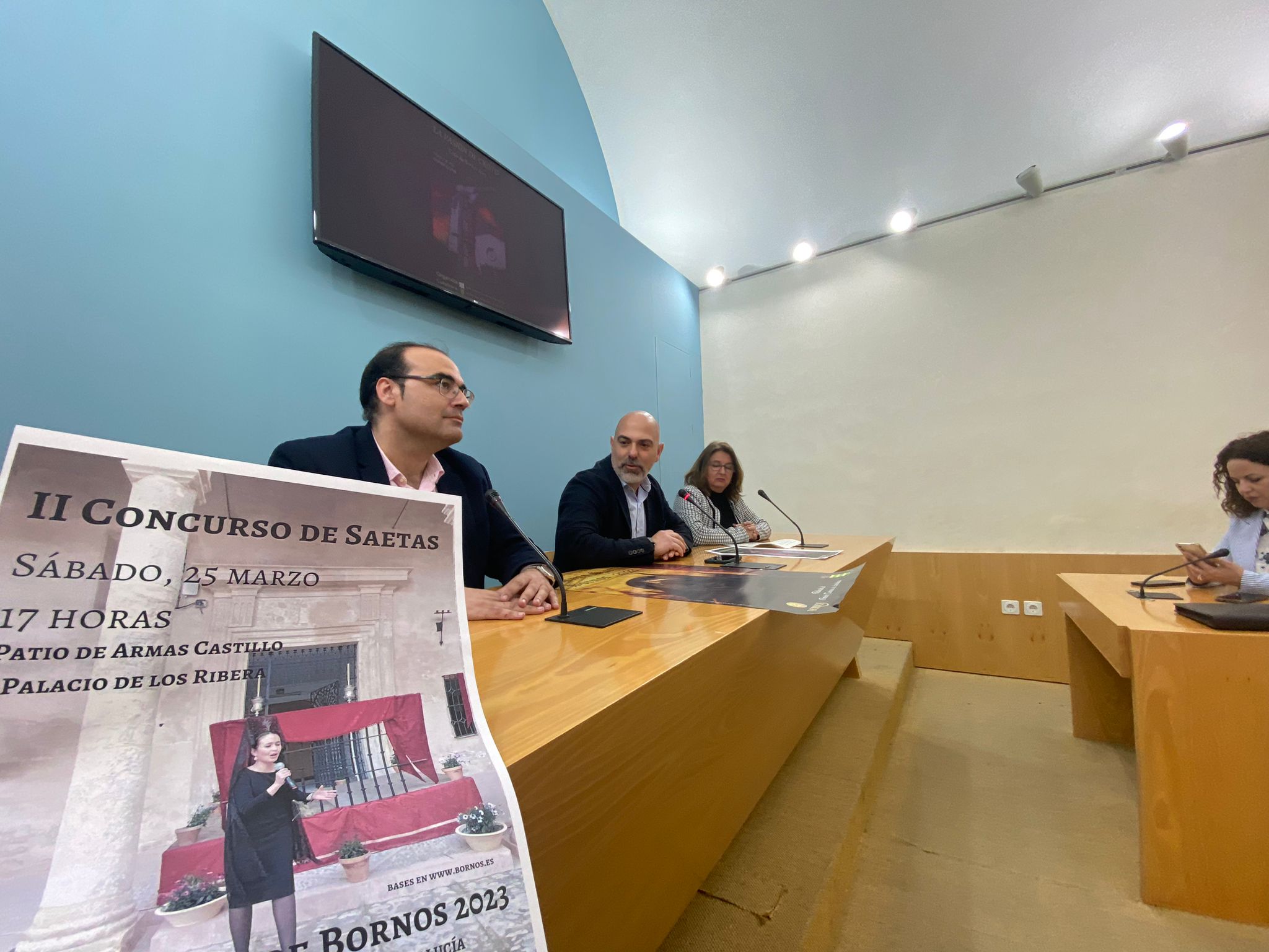 Hugo Palomares, Manuel Chacón y María José Lugo