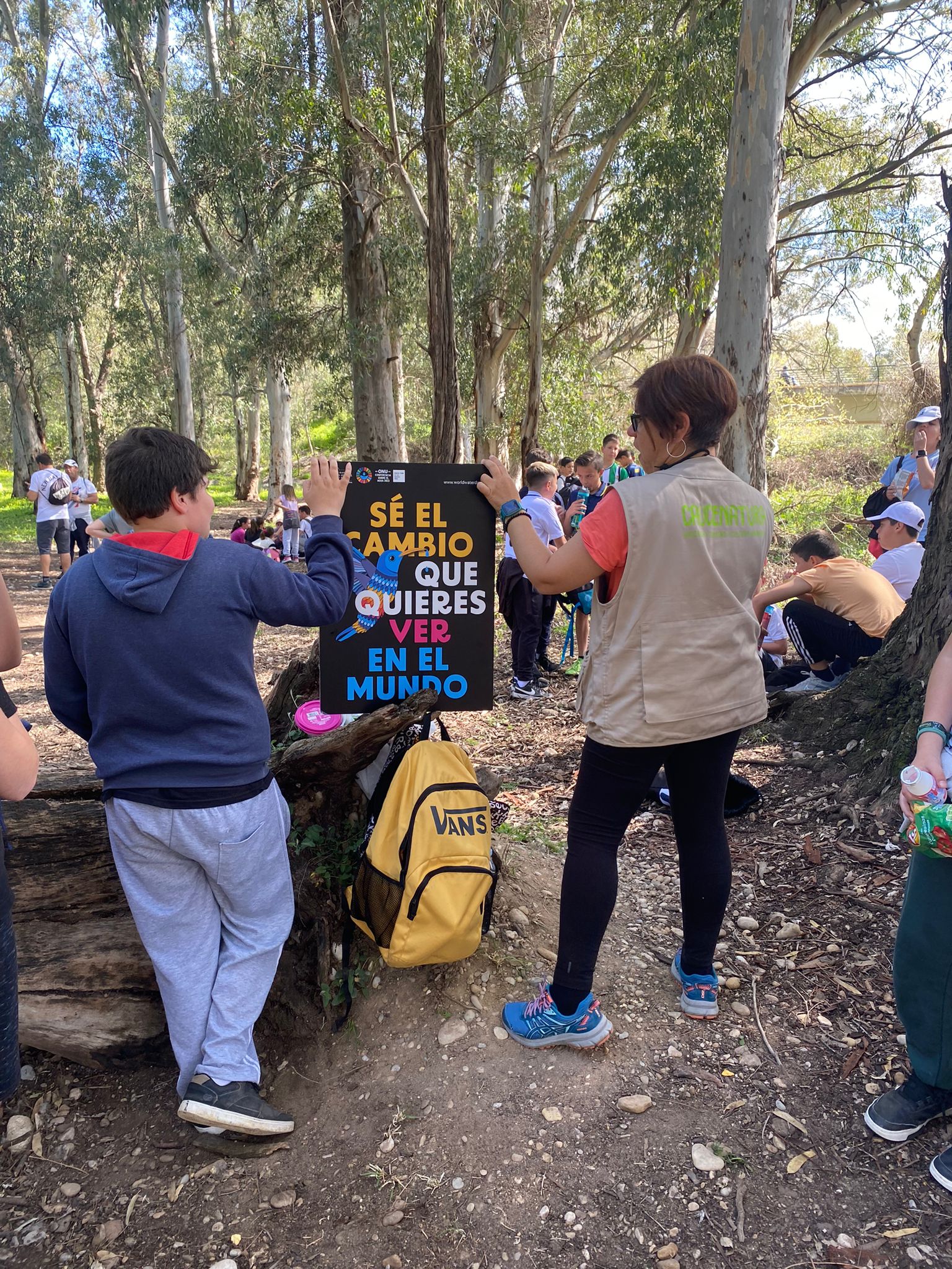 Visita de escolares de La Líinea al Río Palmones