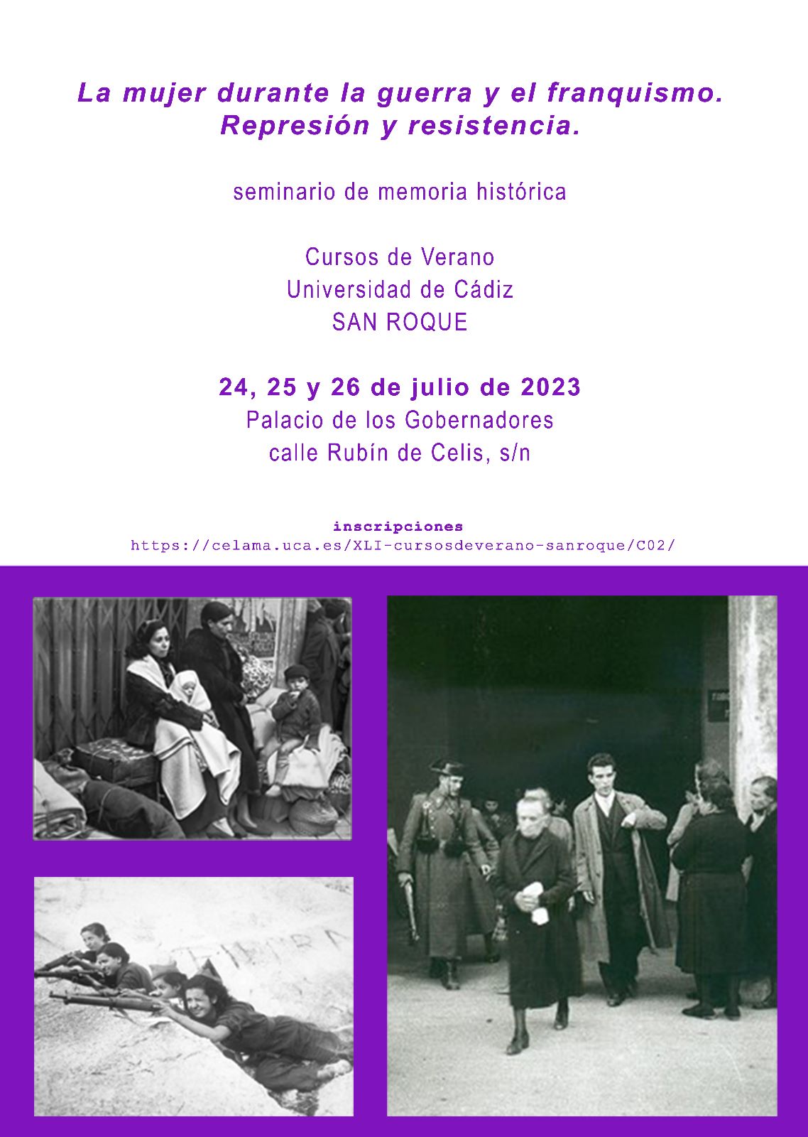 cartel curso San Roque