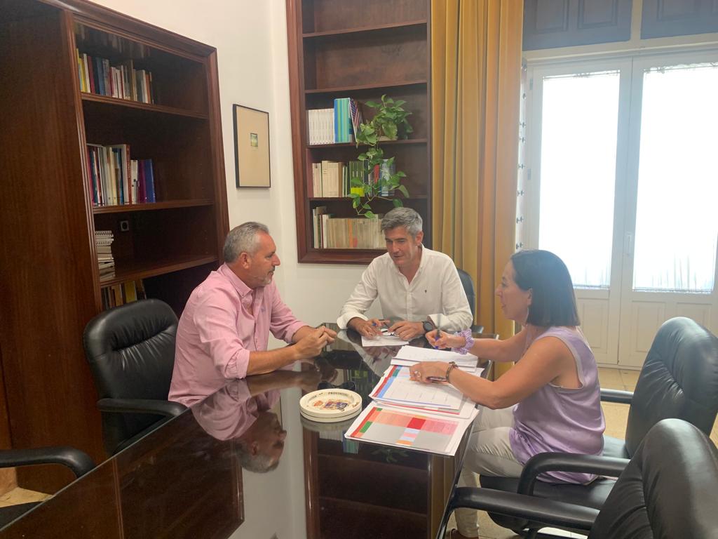 Sebastián Hidalgo y Pedro Barroso durante su reunión