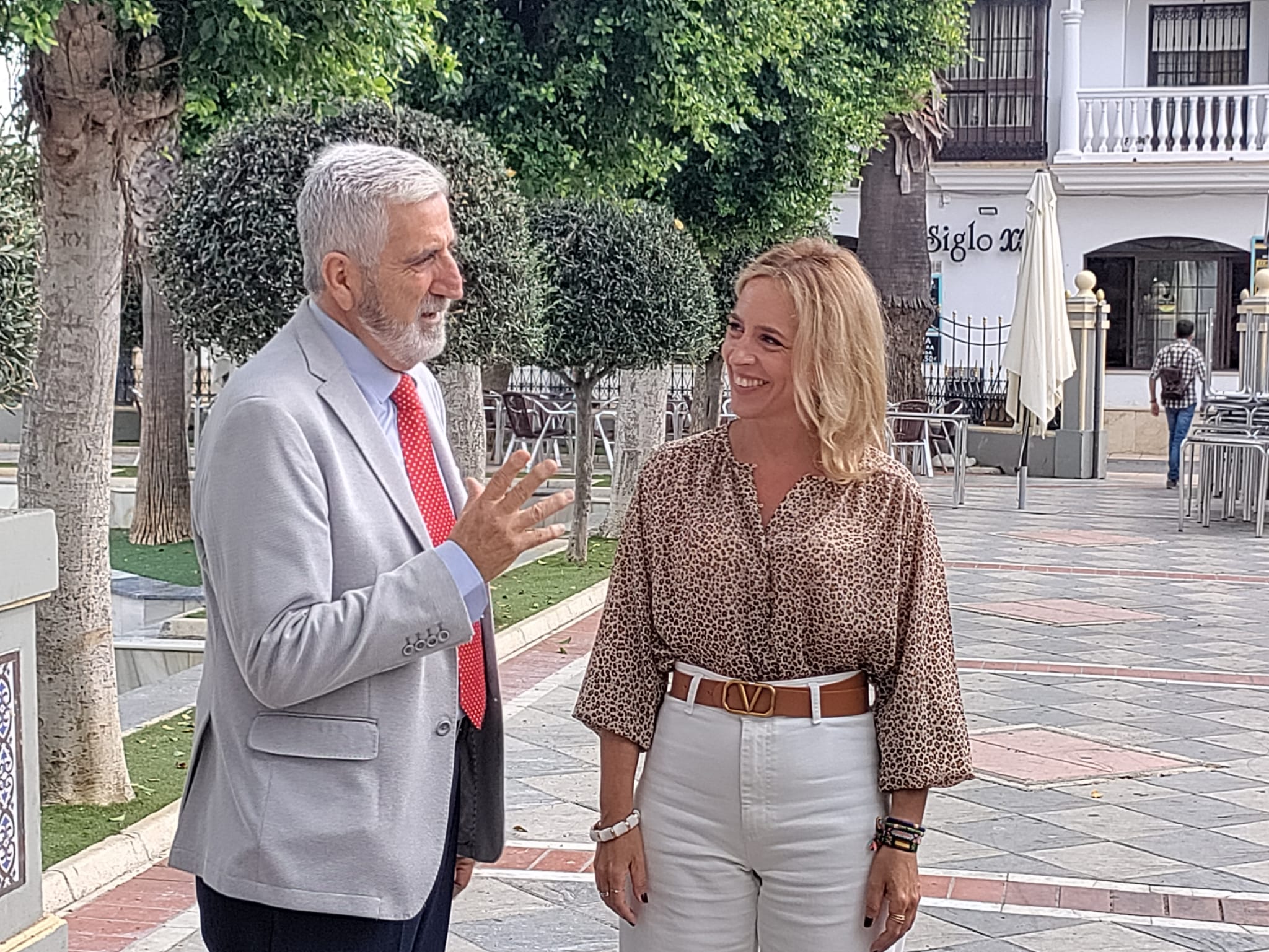 Almudena Martínez con Luis Mario Aparcero