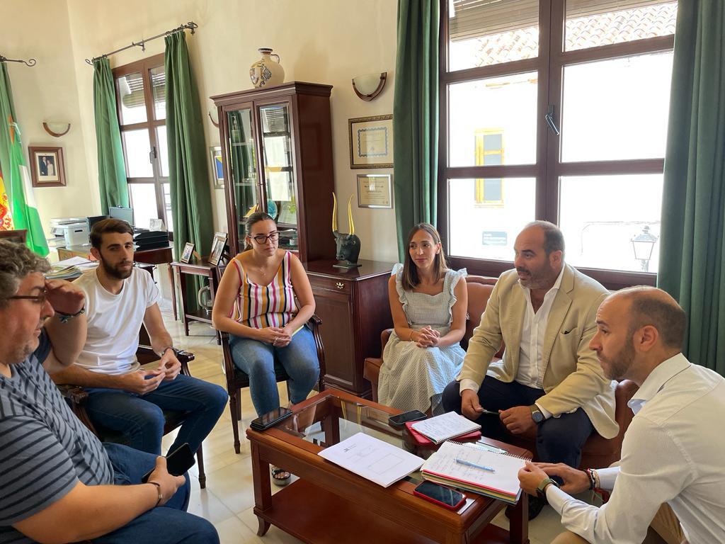 Antonio Aragón y Carlos Javier García en la reunión en el Ayuntamiento
