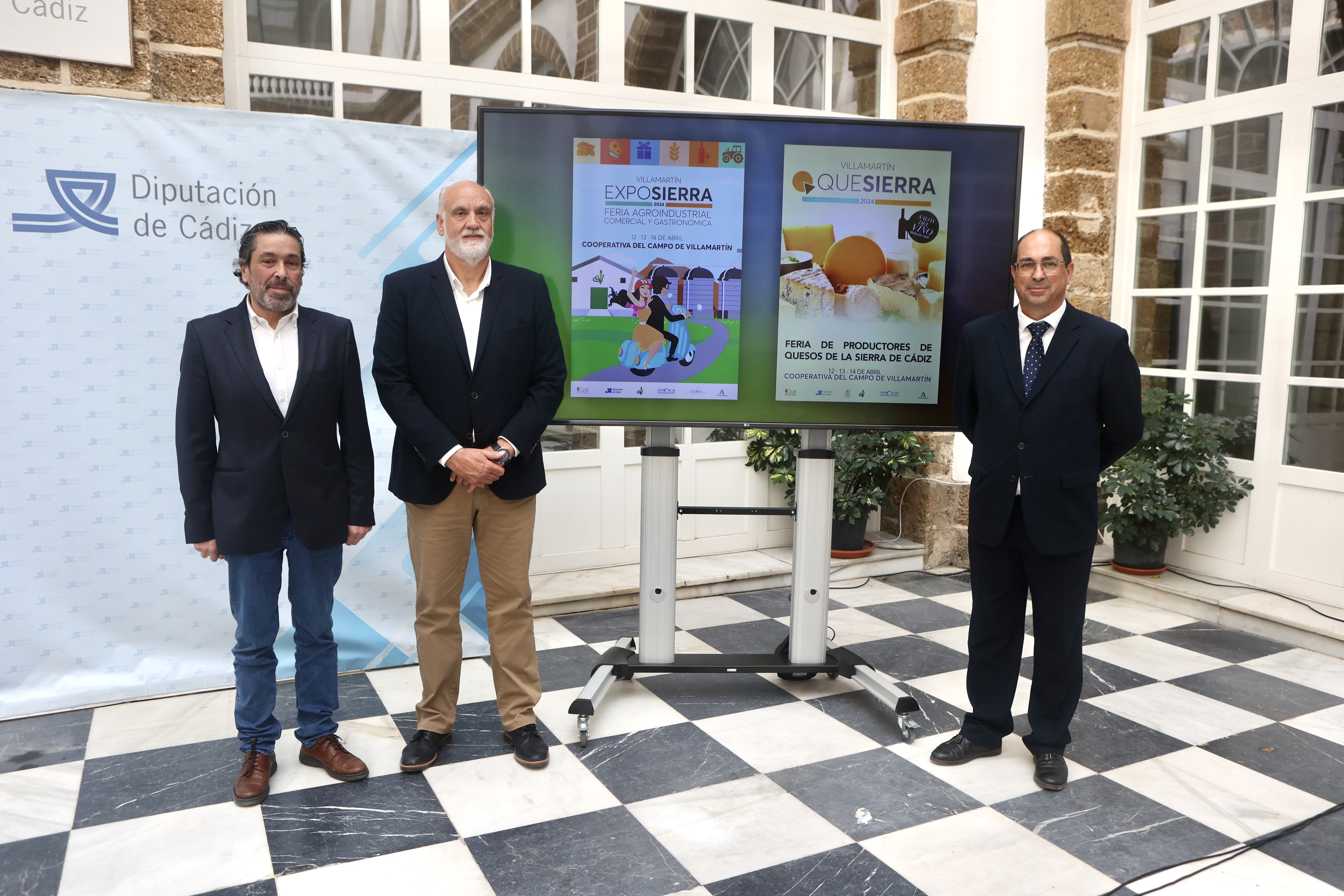 Javier Vidal, Juan Luis Morales y Carlos Landín