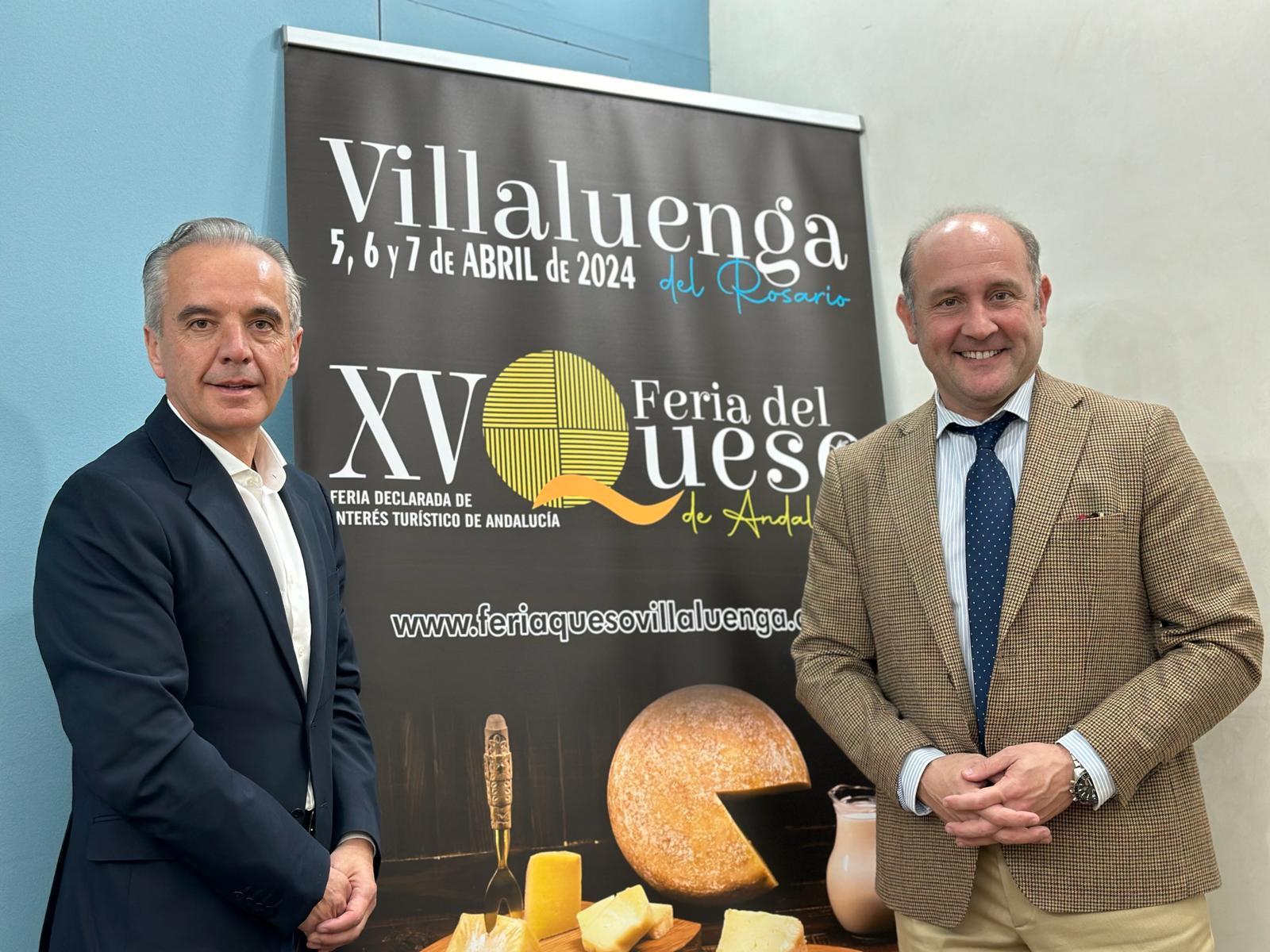 Moscoso y Juancho, en la presentación de la Feria del Queso de Andalucía