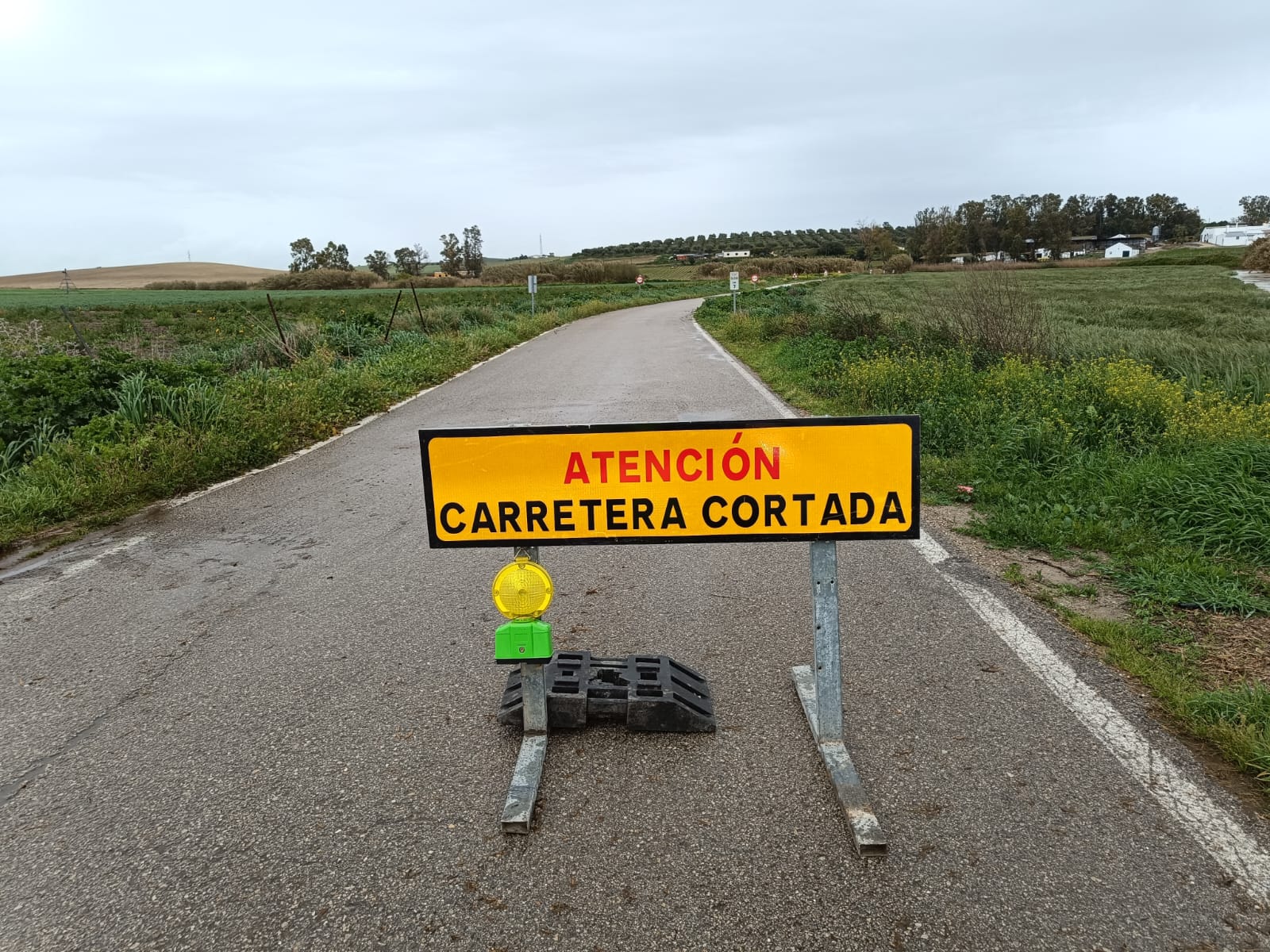 carretera cortada