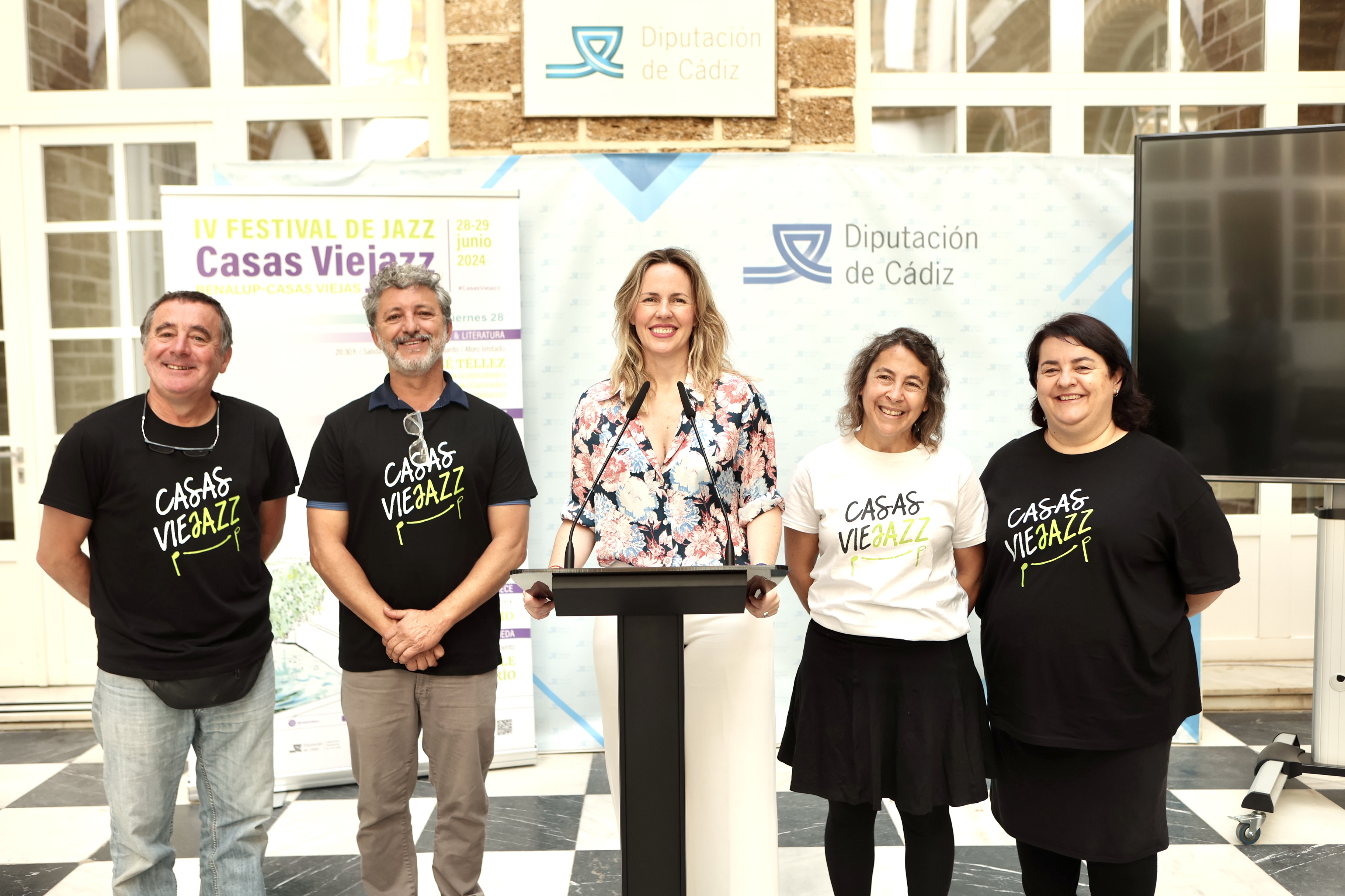 Vanesa Beltrán interviene en la presentación del Festival Casas Viejazz