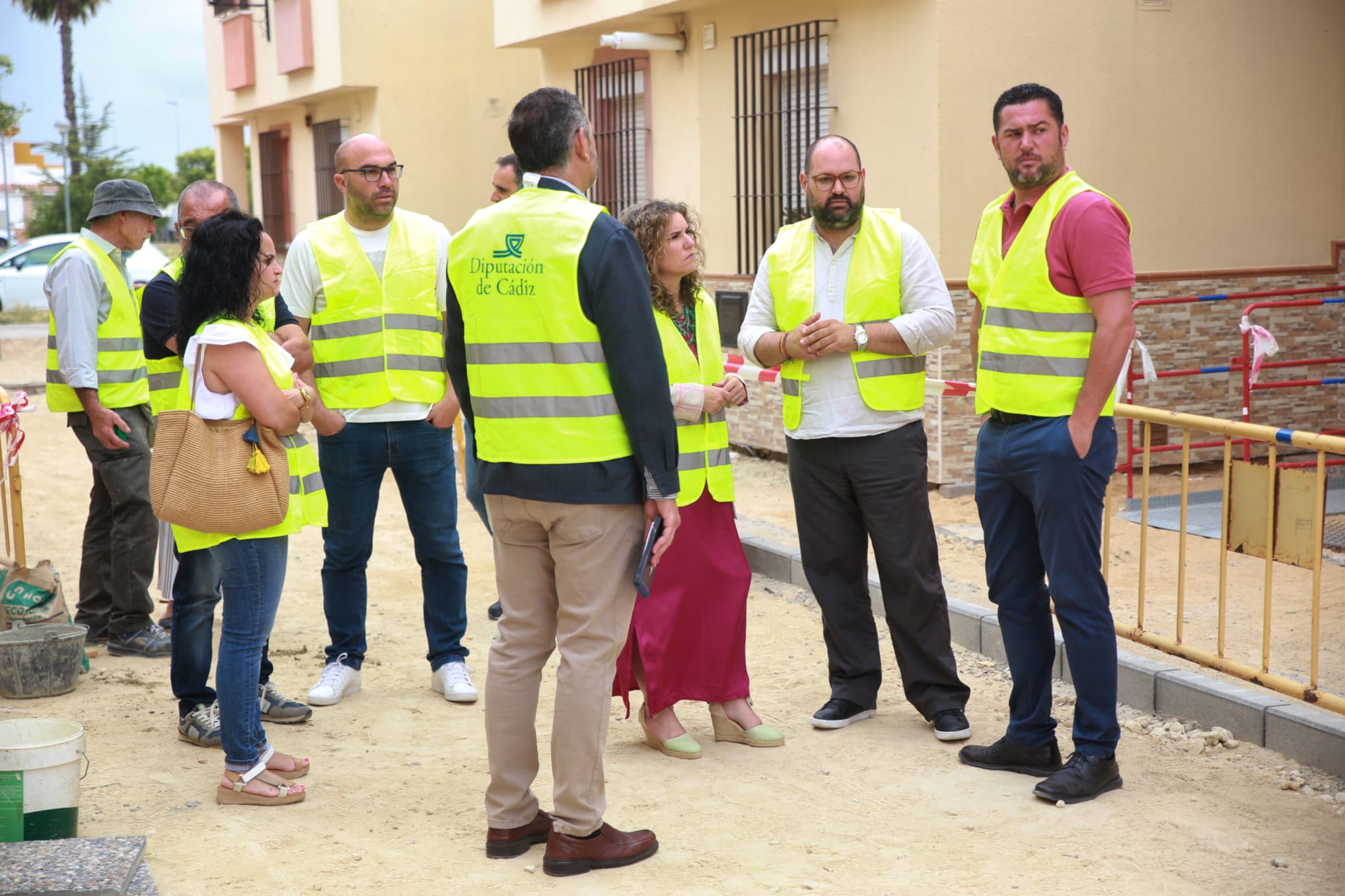 Javier Bello en obra PFEA en Guadalcacin